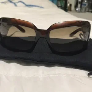 Chanel mother of pearl , brown , acetate frame CHANEL | Accessories | Chanel Mother Of Pearl Brown Acetate  main image 4
